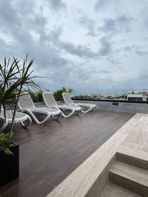 Big, Modern And Beautiful Beach Apartament 1Br Ocean View Playa del Carmen Exterior foto